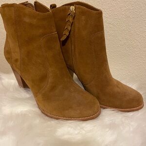 Joie Brown Suede Ankle Booties